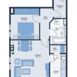 2 Zimmer Wohnung - Grundriss