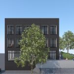 3D Rendering eines Gebäudes