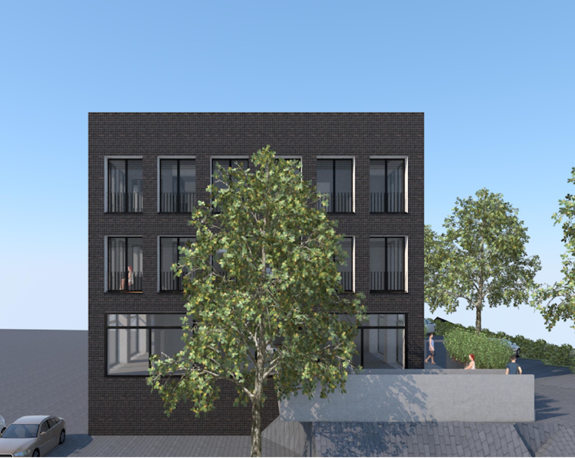 3D Rendering eines Gebäudes