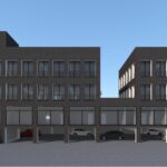 3D Rendering eines Gebäudes